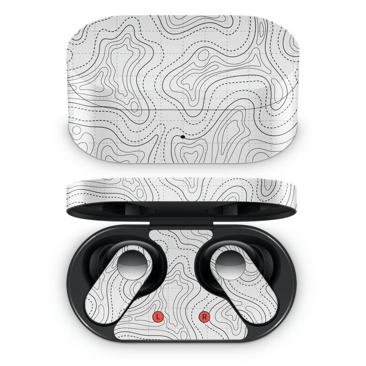 Oneplus Nord Buds Earbud Skin - Topography Pattern TP12