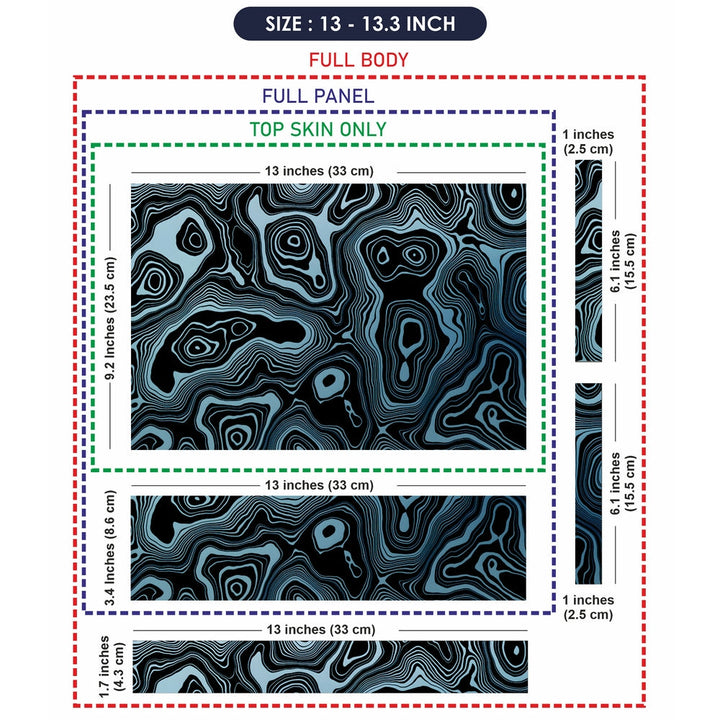 Laptop Skin - Topography Pattern TP18