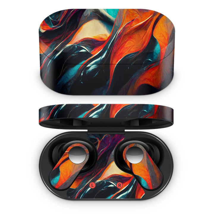 Oneplus Nord Buds Earbud Skin - Abstract Painting Modern Futuristic Pattern