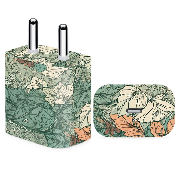 Charger Skin - Botanical Seamless Pattern Ai