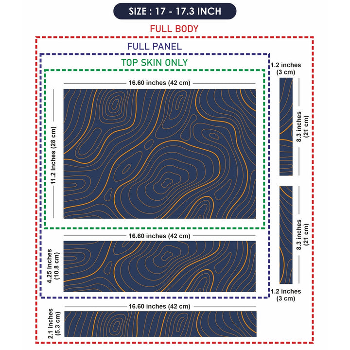 Laptop Skin - Topography Pattern TP08