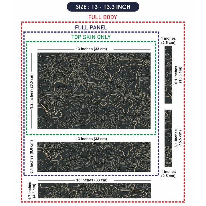 Laptop Skin - Topography Pattern TP03