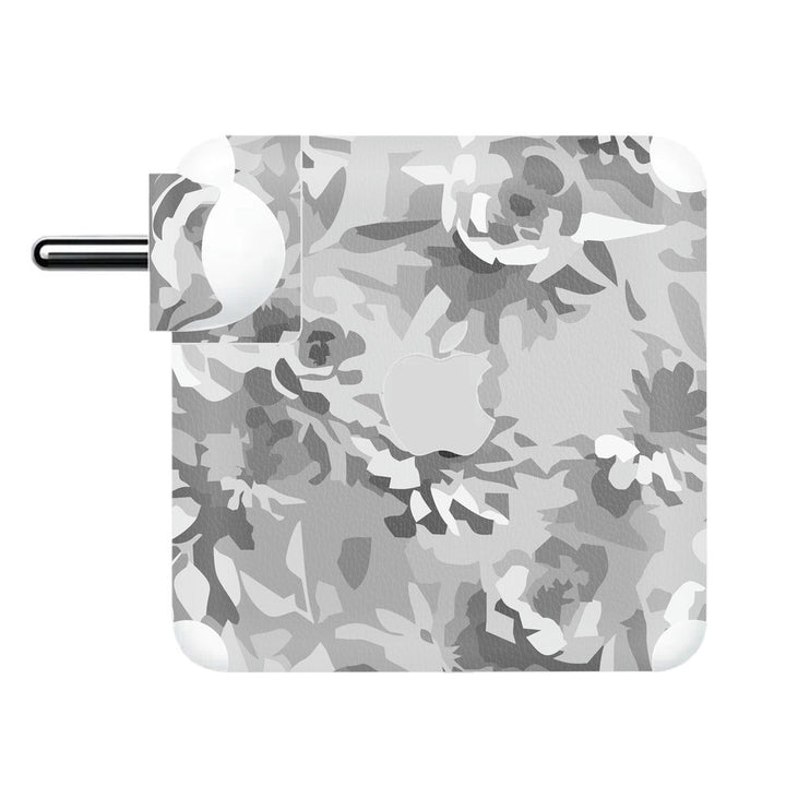 Charger Skin - Grey Shade Painted Flower Art