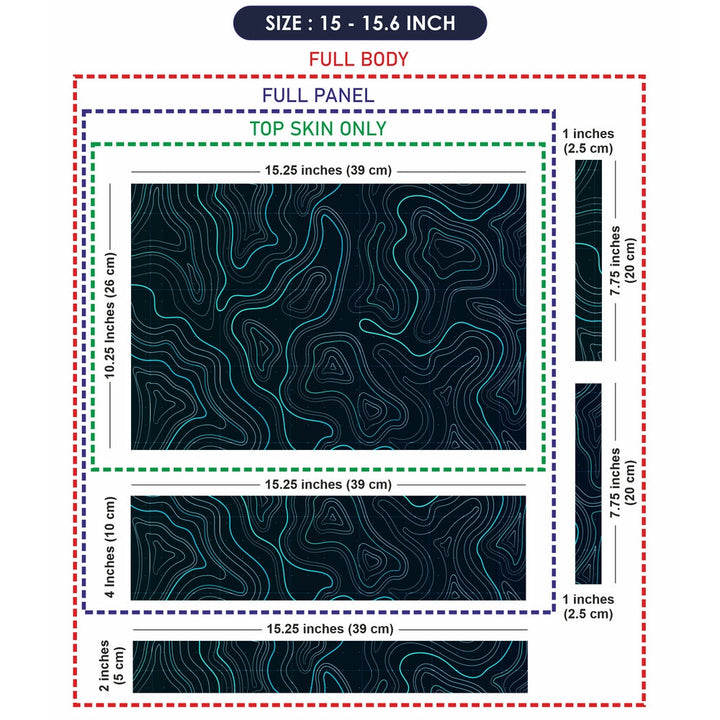 Laptop Skin - Topography Pattern TP05