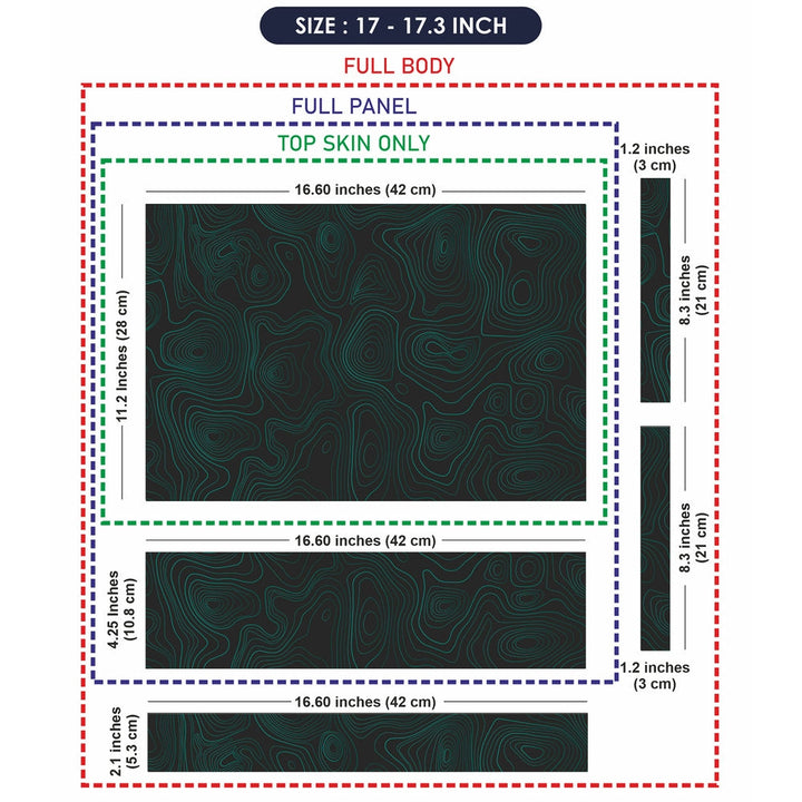 Laptop Skin - Topography Pattern TP10