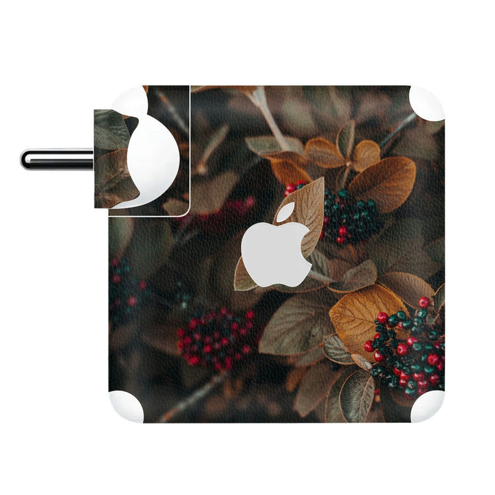 Charger Skin - Red Black Berries Floral