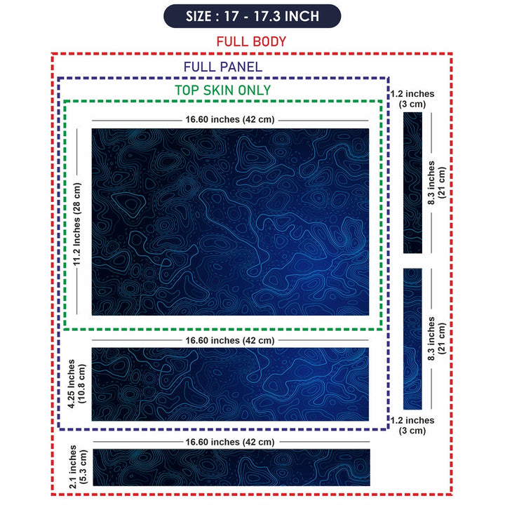 Laptop Skin - Topography Pattern TP17