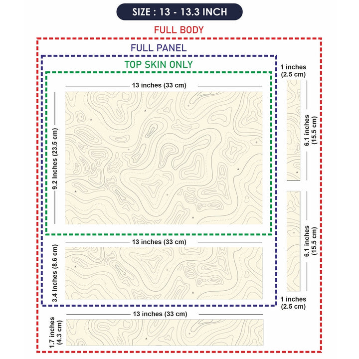 Laptop Skin - Topography Pattern TP14