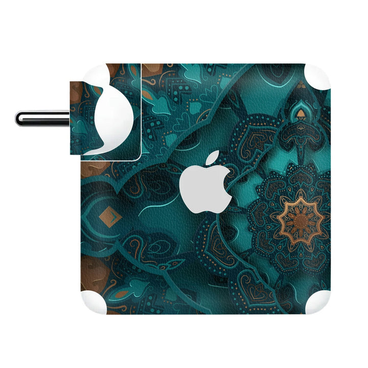 Charger Skin - UV_Green Brown Mandala Art