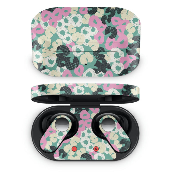 Oneplus Nord Buds Earbud Skin - Pink White Black Circles