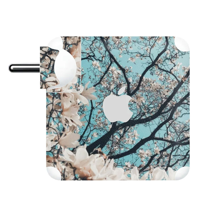 Charger Skin - Whitr Floral Stem