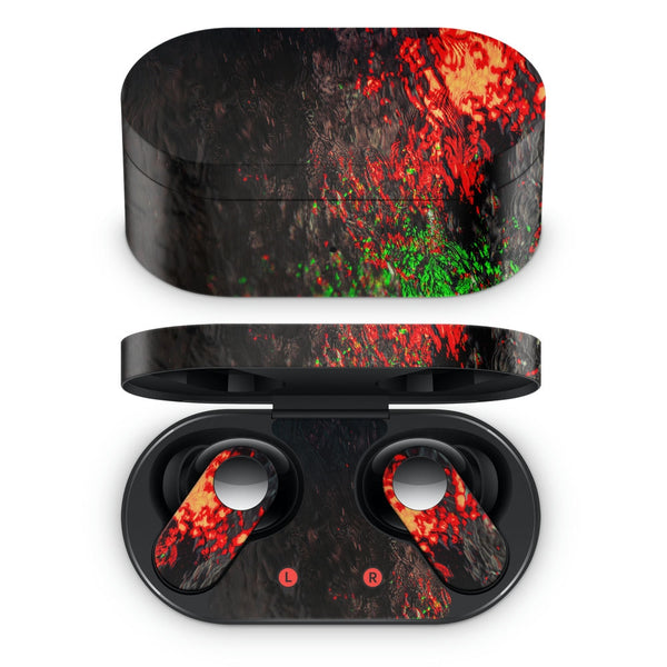 Oneplus Nord Buds Earbud Skin - Red and Green Abstract Painting