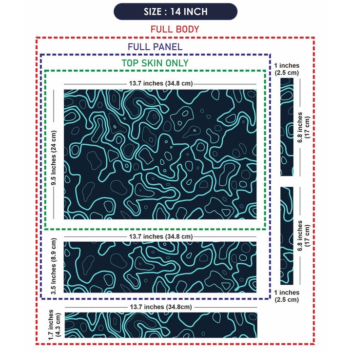 Laptop Skin - Topography Pattern TP20